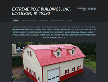 Tablet Screenshot of extremepolebuildings.net